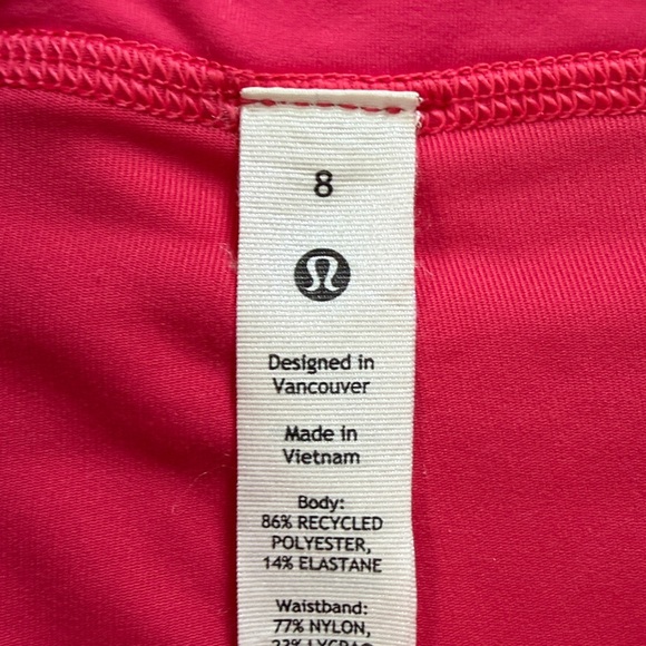 Lululemon Athletica Pink Tennis Skirt - Picture 2 of 3